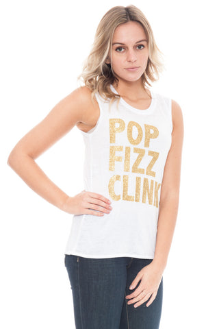 Tank - Pop Fizz Clink Muscle Shirt by Chaser