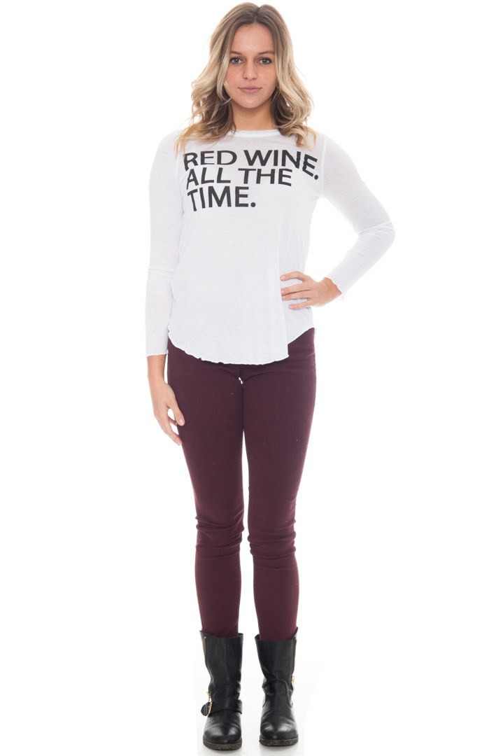 Shirt - Red Wine All The Time Top By Chaser