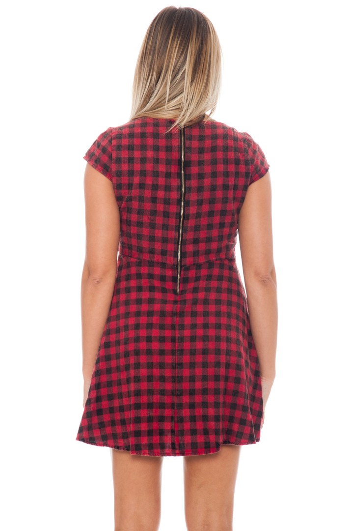Dress - Ruffle Checkered (Final Sale)