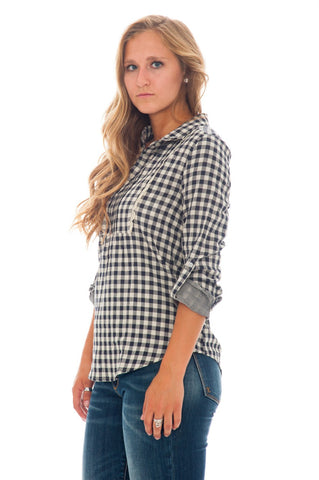 Blouse - Scallop Lace Trim - 2