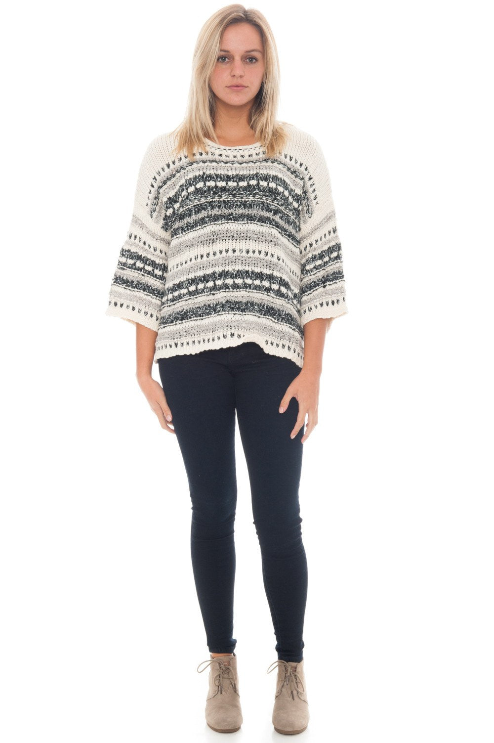 Sweater - Stripes + Fringe - 2