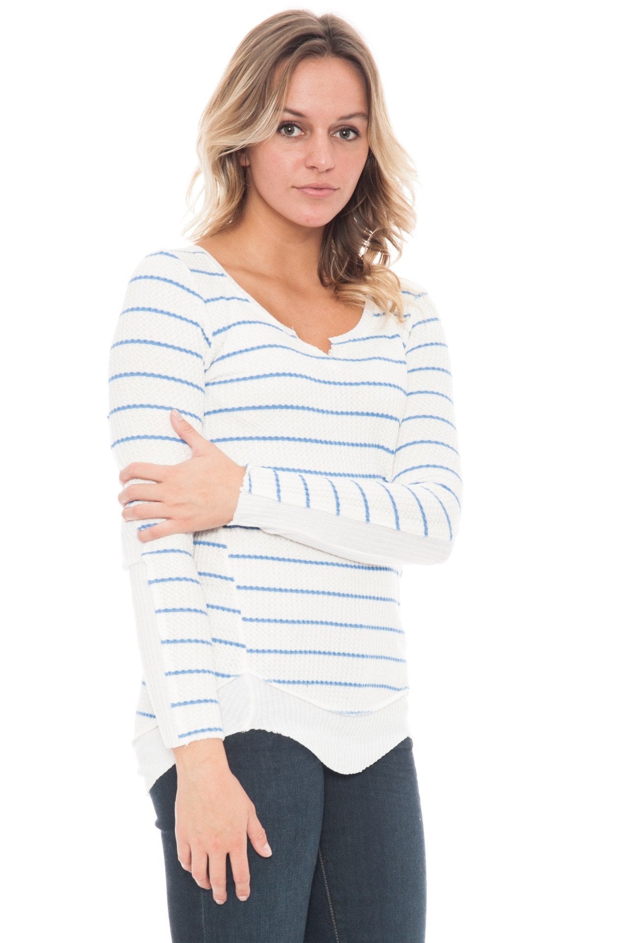 Shirt - Waffle Stripes By Paper Crane