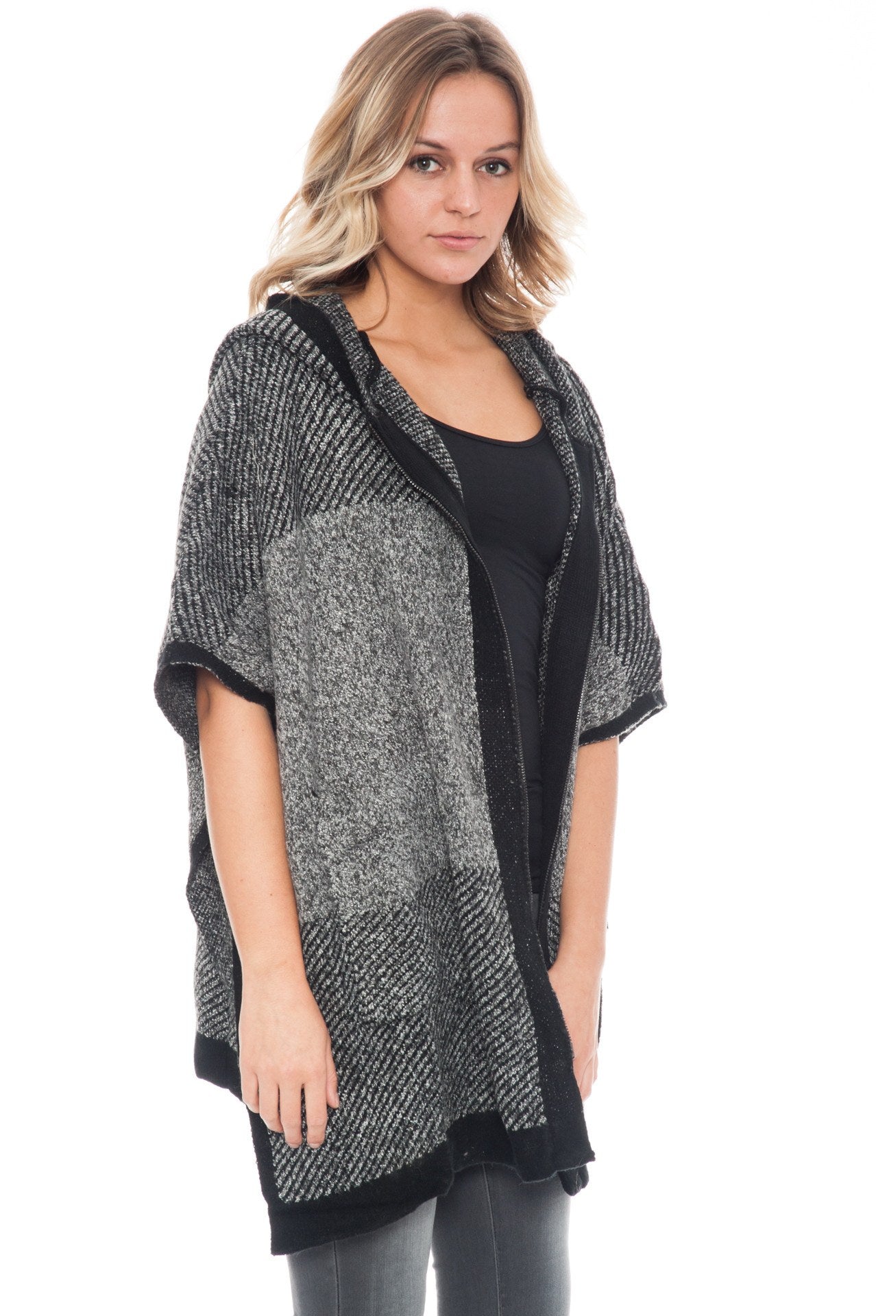 Poncho - Zip Up By Paper Crane (Final Sale)